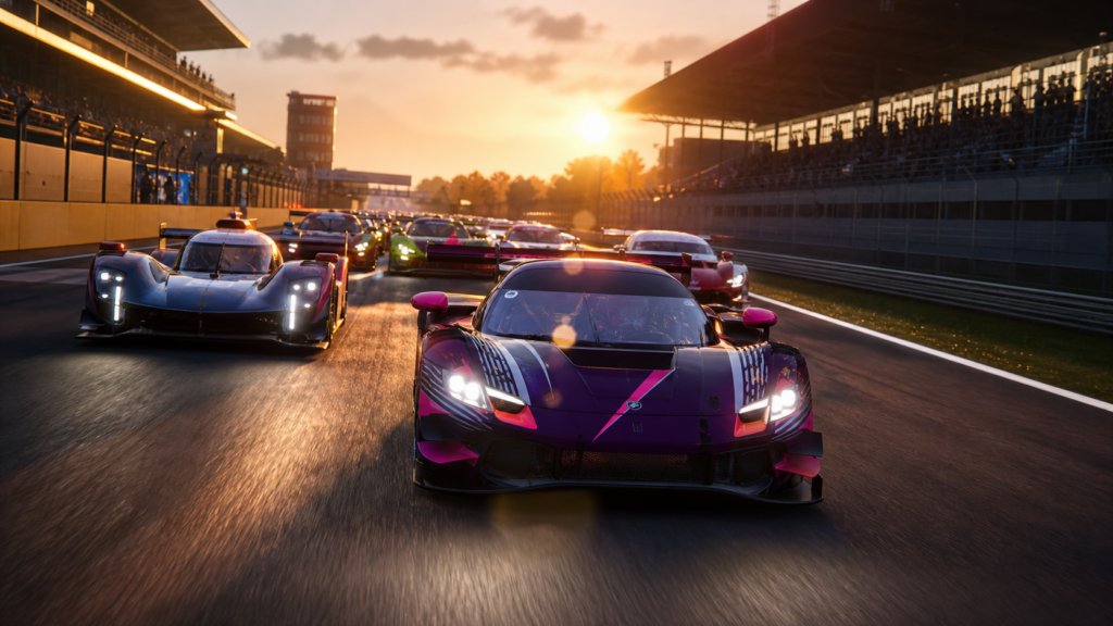 Sunrise endurance racing pack with GT and prototype-style cars for Gran Turismo 7 update news