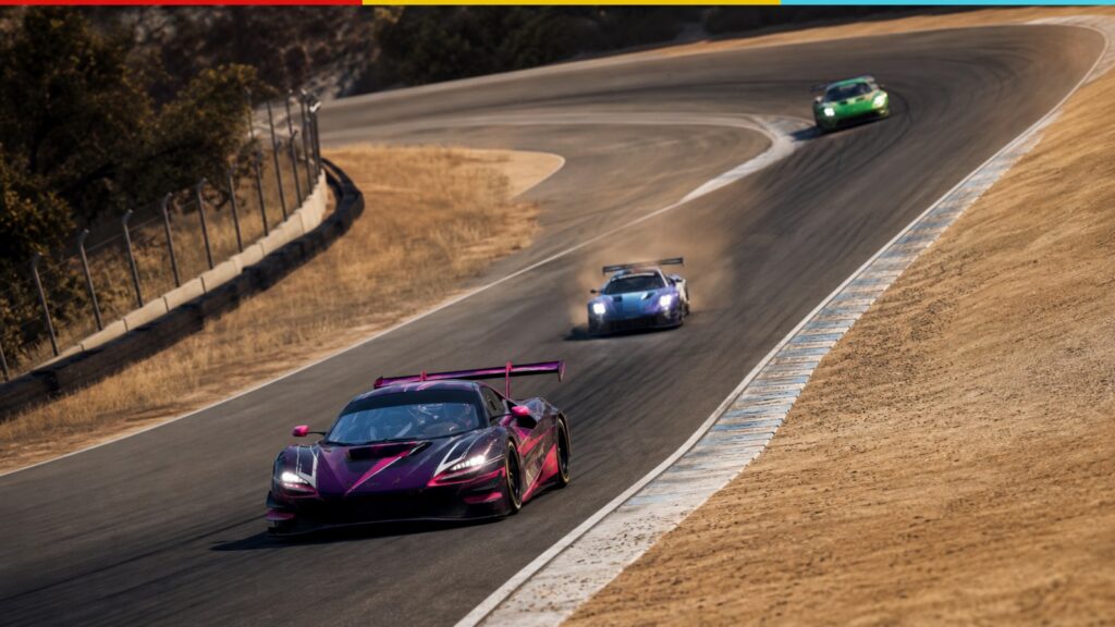 RaceVIP GT racing pack on a dry circuit for a RENNSPORT weekly racing news post